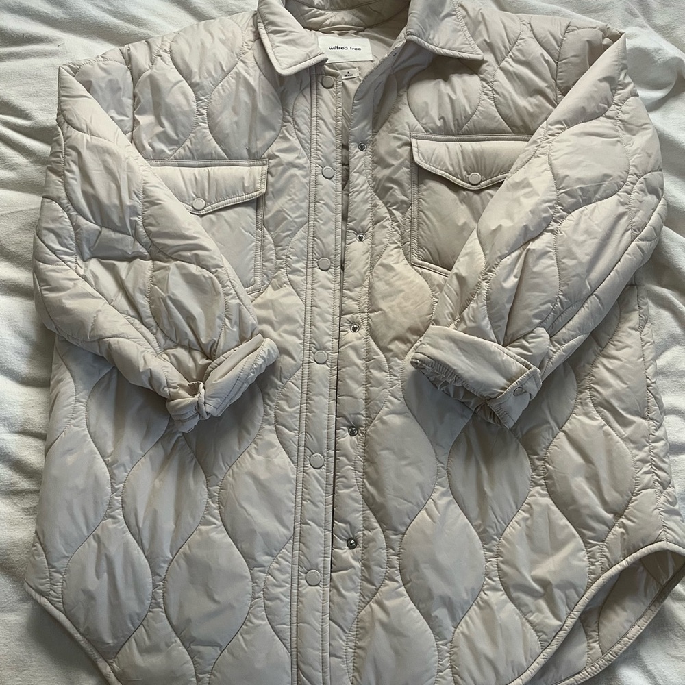 Wilfred Free Quilted Jacket in Cream